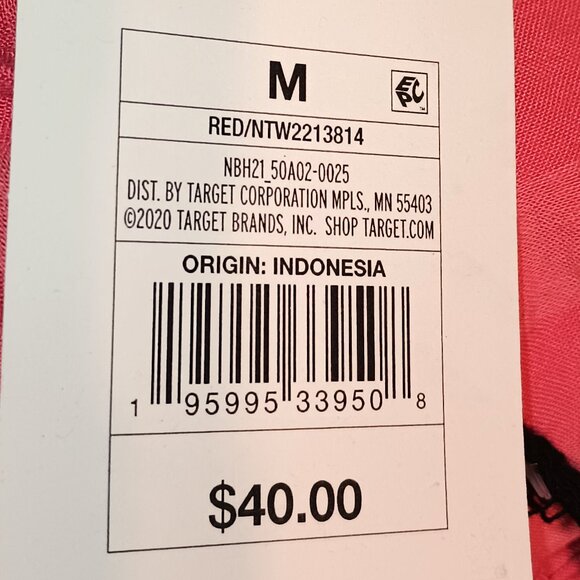 NEW The Nines by HATCH Elbow Sleeve Tonal Maternity Dress Tomato Red Striped - Picture 8 of 9